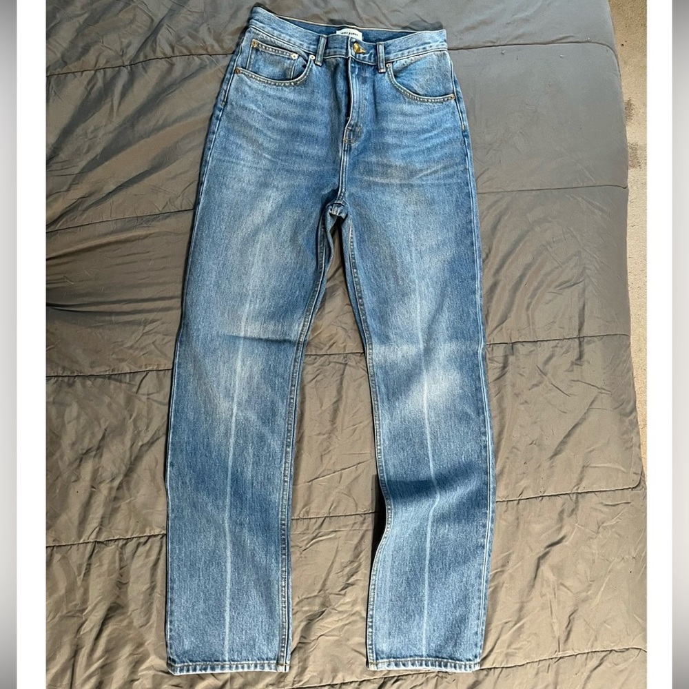 Tory Burch jeans - mid-rise straight leg - crisp / crease